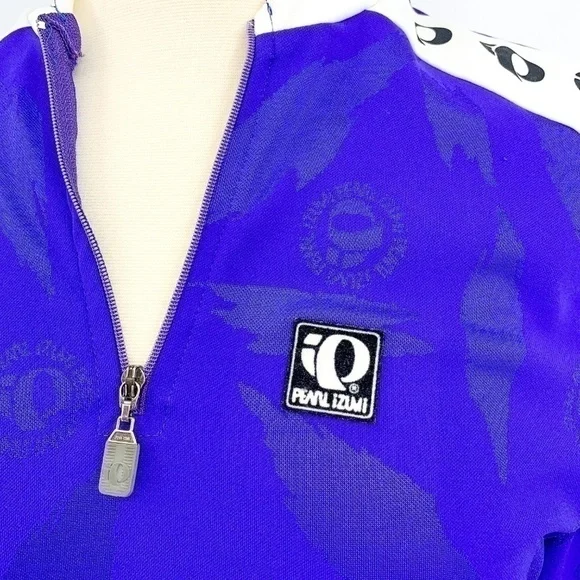 🎉Pearl Izumi Purple & White Bike Shirt w/ Pockets - Picture 4 of 7